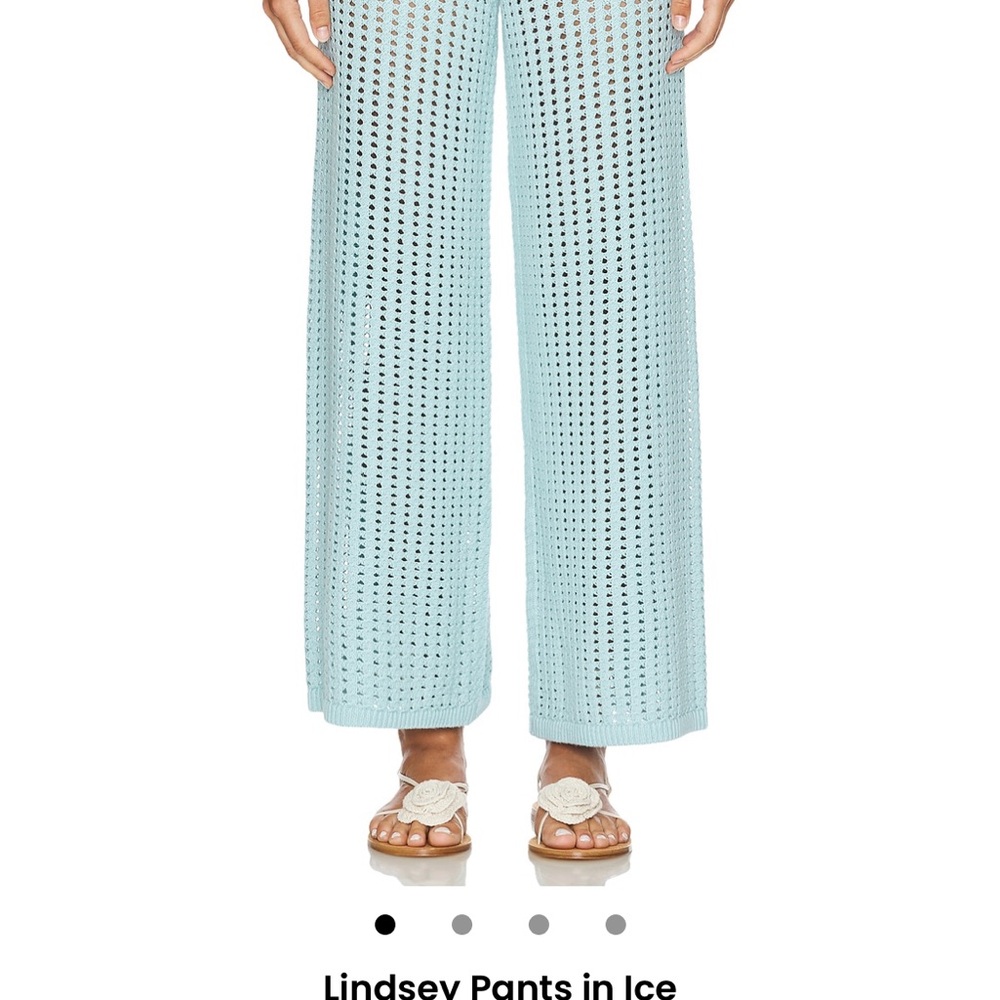 525 America Ice Blue Wide Leg Pants